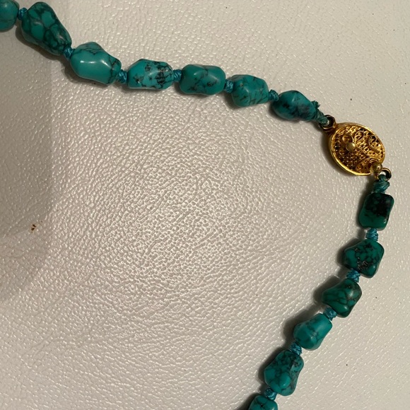 Strand of Turquoise Nugget Beads - Picture 4 of 4